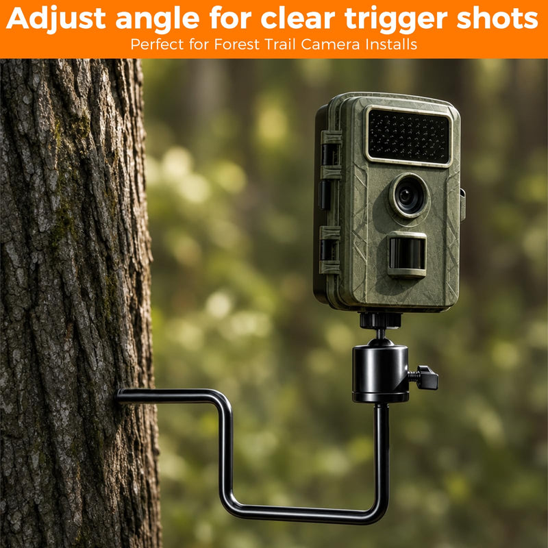 VSKY 360° Swivel Tree Mount Bracket for Trail Game Cameras | 360°, Universal 1/4"-20 Thread
