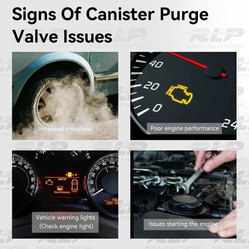 Vapor Canister Purge Valve Solenoid EVAP Purge Valve Compatible with Cadillac STS XLR Chevy Avalanche Equinox Express Silverado 1500 2500 3500 GMC Savana Sierra Yukon Replaces 214-1105 12581282