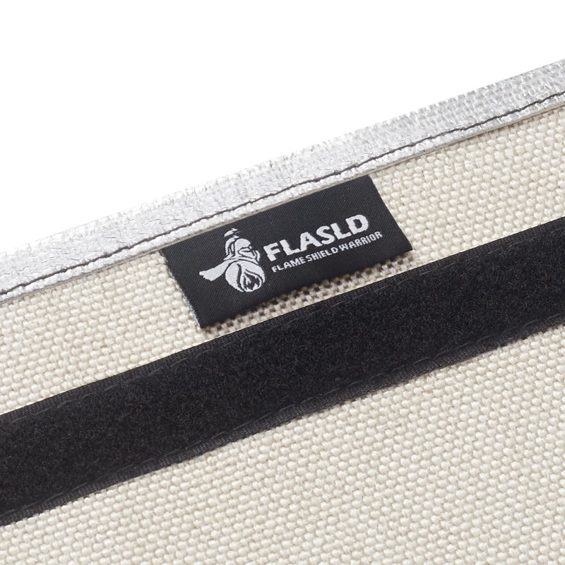 FLASLD Starter Heat Shield Barrier Cover 7"x 24" - Insulation High Temperature Aluminum and Fiberglass Heat Wrap Self Attaching 7×24 inch