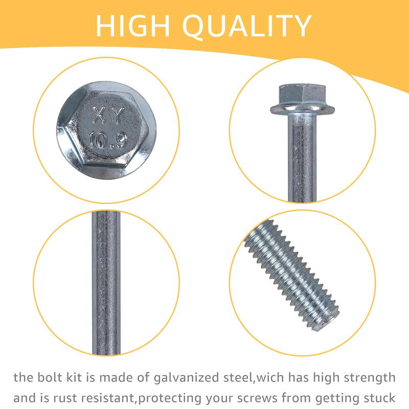 LS Water Pump Bolt Kit - Thermostat Housing Bolt is Compatible with All GM Chevrolet 1997-2014 LS Series Series Engines LSX LS1 LS2 LS3 LS6 LS7 LS9 LQ9 LQ4,6.2L 6.0L 5.3L Thermostat Shell Bolts.