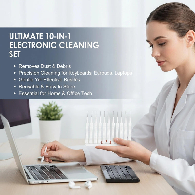 10pcs Dust Plug Kit with Cleaning Brush for Computers, Laptops, Keyboards & Electronics - Prevents Dust and Debris