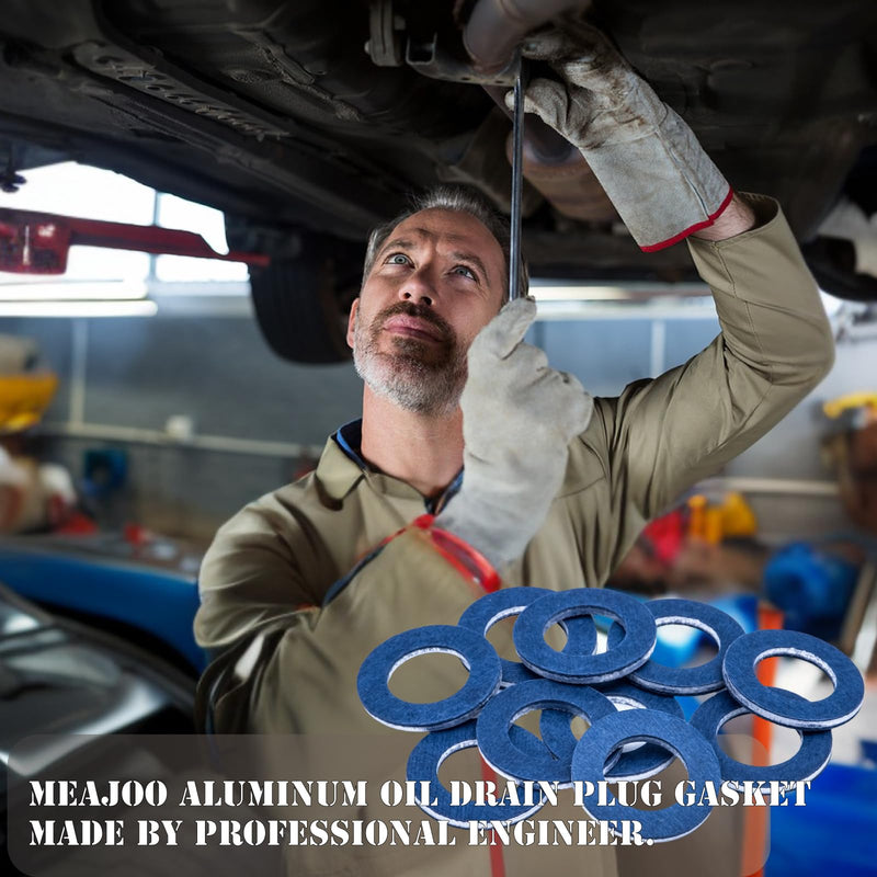10 PCS Engine Oil Drain Plug Gaskets Replacement for Toyota 90430-12031 Lexus Scion RAV4 Camry Avalon Corolla 10 pcs M12-90430-12031