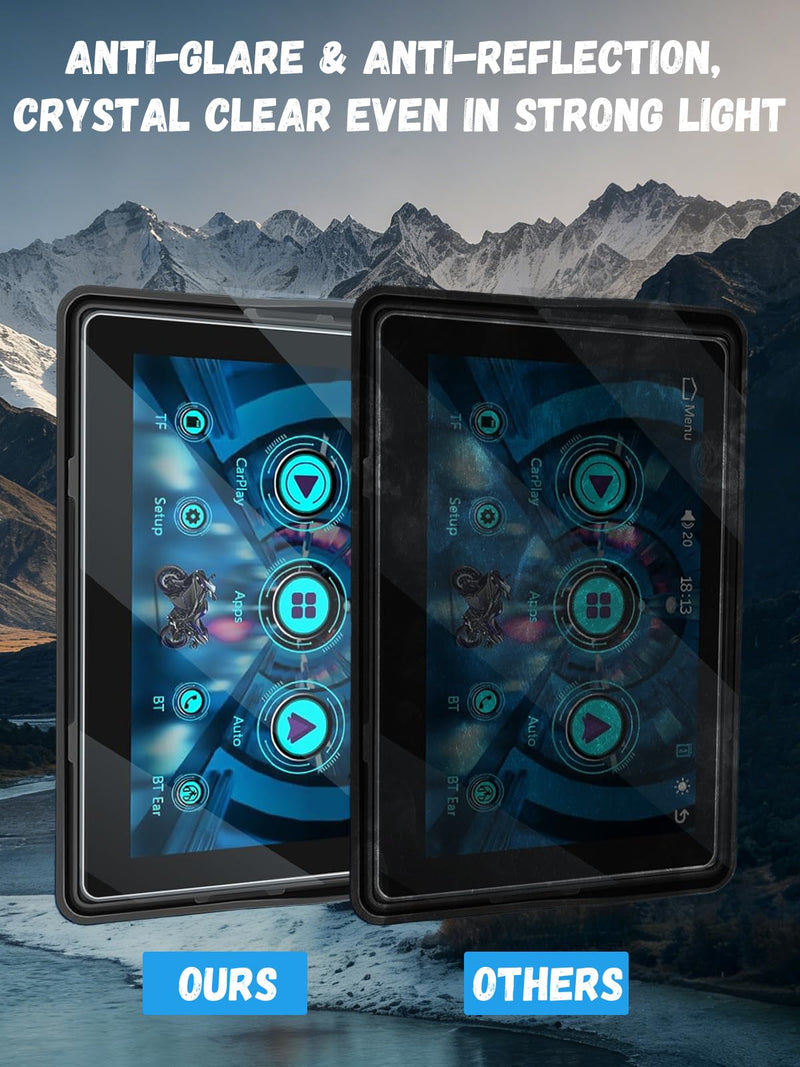 [2 Pack] for CAMECHO Motorcycle Carplay GPS Navigation System 5 Inch Screen Hydrogel Film Screen Protector. Self-Healing Anti-Scratch Bubble Free Easy Installation.