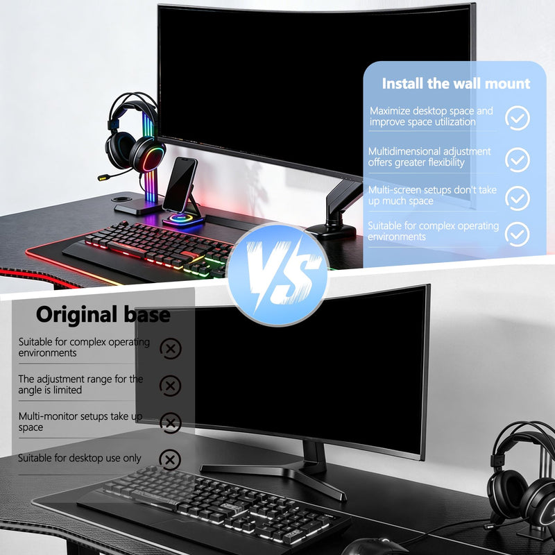 CJ890 VESA Mount Adapter is Compatible with Samsung 43"CJ890 Series Monitor | ( Fits C43J890DKN , LC43J890DKNXZA , LC43J890DKCXXF ) - 75x75 to 100x100 Wall Mount Bracke