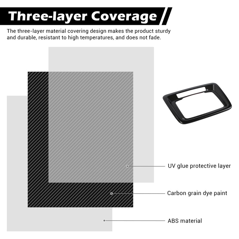 RT-TCZ for Silverado Overhead Console Dome Light Frame Trim for Chevy Silverado GMC Sierra 2019 up Carbon Fiber Interior Accessories