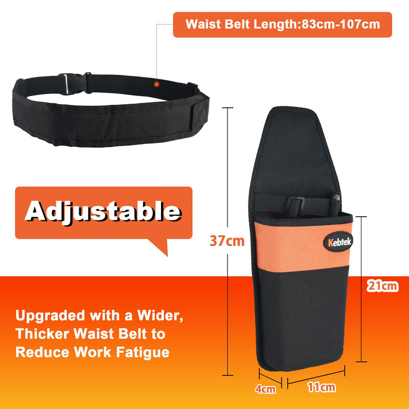 Kebtek Pruner Holster with Belt, Quick-Access Tool Pouch for Pruning Shears, Durable Design with Secure Buckle and Reinforced Liner for Easy Garden & Orchard Work