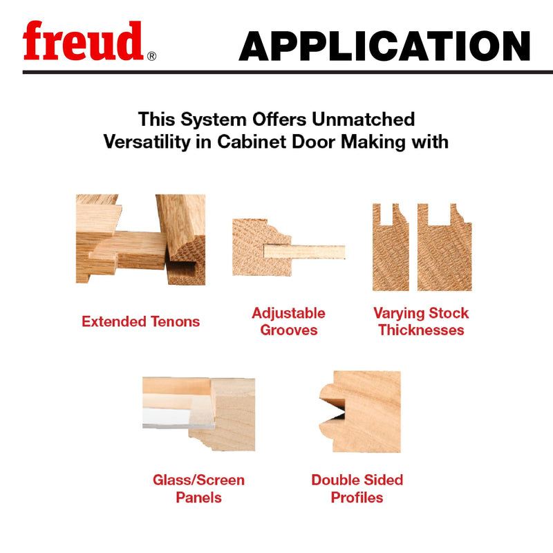 Freud 54-760: Glass/Screen Door Add-on Cutter for Premier Adjustable Rail & Stile Bit