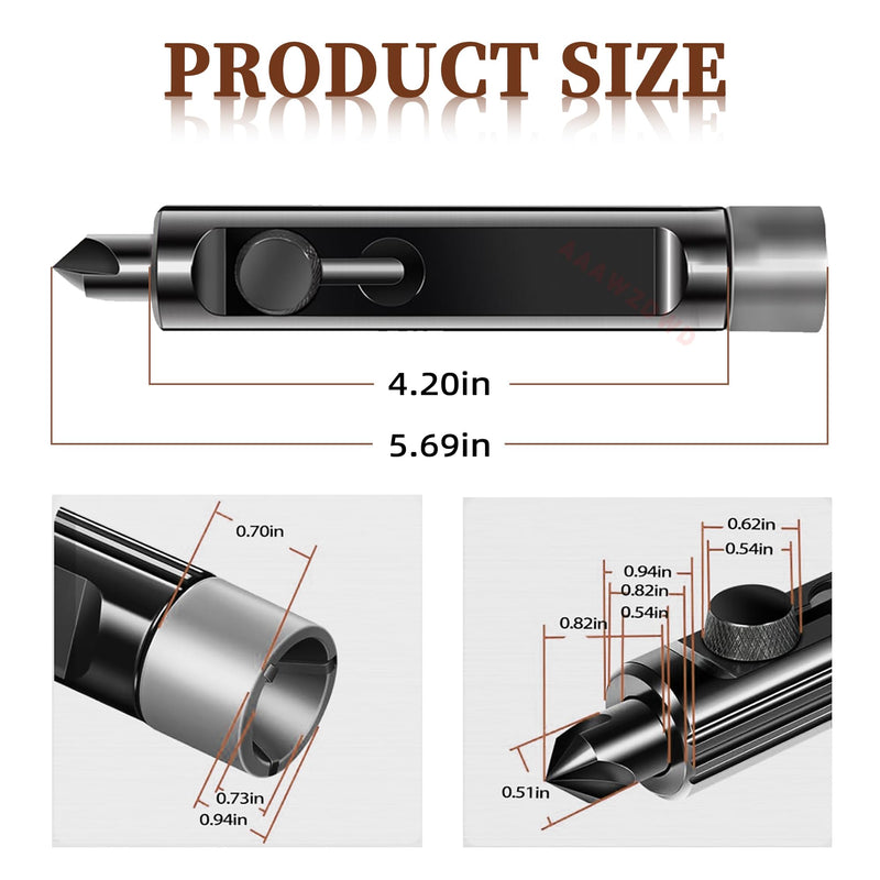 Brake Line Deburring Tool,Rimming & Deburring Tool for 3/16" to 1/2" Brake Line Tubing Deburring Tool,Fuel and Coolant Lines Hand Tools