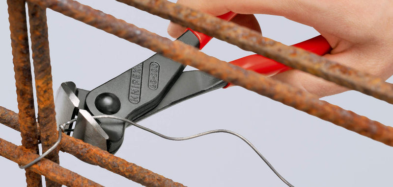 Knipex End Cutting Nipper black atramentized, plastic coated 180 mm 68 01 180 EAN 180mm with EAN-labelling Standard Packaging