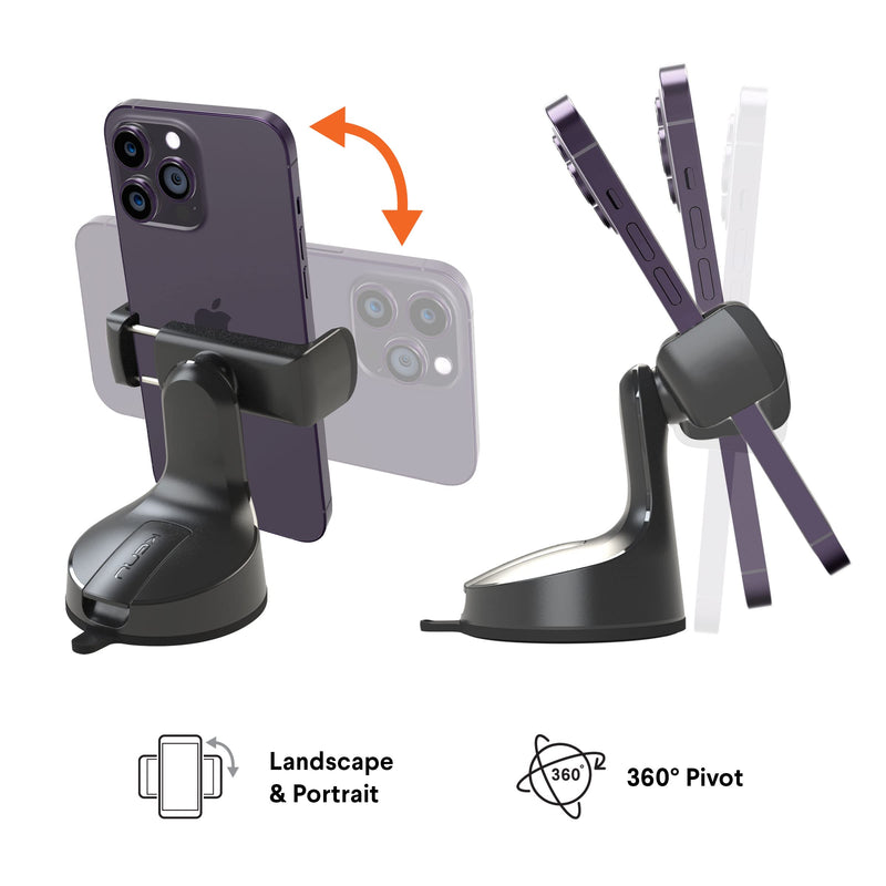 Kenu Airbase Ultra with Insta-Grip tech | Universal Smartphone Car Mount for Dashboard, Windshield, Desk Phone Stand Works with All iPhone, Android, Pixel, Samsung, LG, Huawei, Xiaomi, Oppo, OnePlus