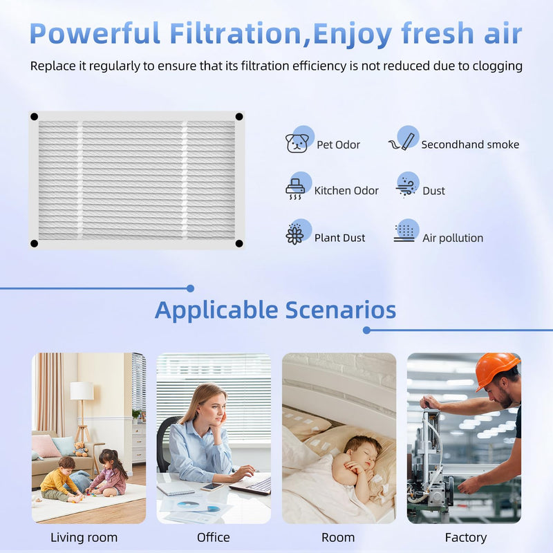 FLRQB5AH23M13 MERV 13 Air Filter Compatible with Trane FLRQB5AH23M13/FLRQB5AH23M11,AH Dedicated 22.7"x20.7"x4.70" For QuikBox Media Filter Foldable (1PACK) 1PACK
