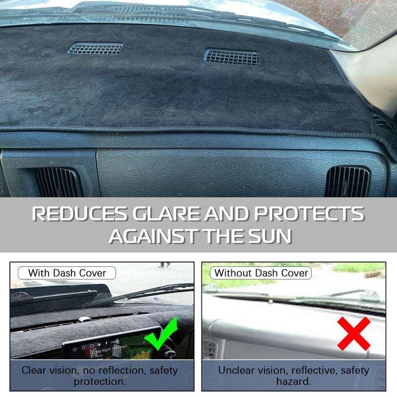 KEDAKEJI Dashboard Dash Board Cover Mat Carpet Compatible with 2002-2005 Dodge Ram 1500 2500 3500