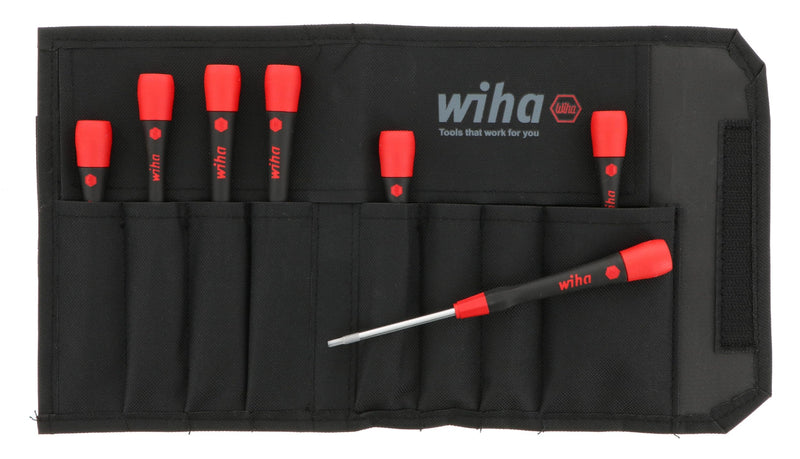 Wiha 26393 Screwdriver Set with Soft PicoFinish Handle, Hex Metric , 7 Piece