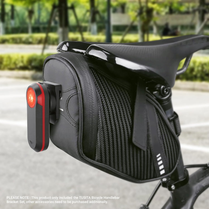 TUSITA Cycling Saddle Bag Clip Mount (Small Slot) Compatible with Garmin Varia RTL515, RTL510, RVR315 Small Slot