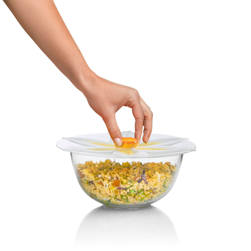 Charles Viancin Silicone Lids - Daffodil Silicone Bowl Covers/Airtight Pan Lid (9 Inch) 9 Inch
