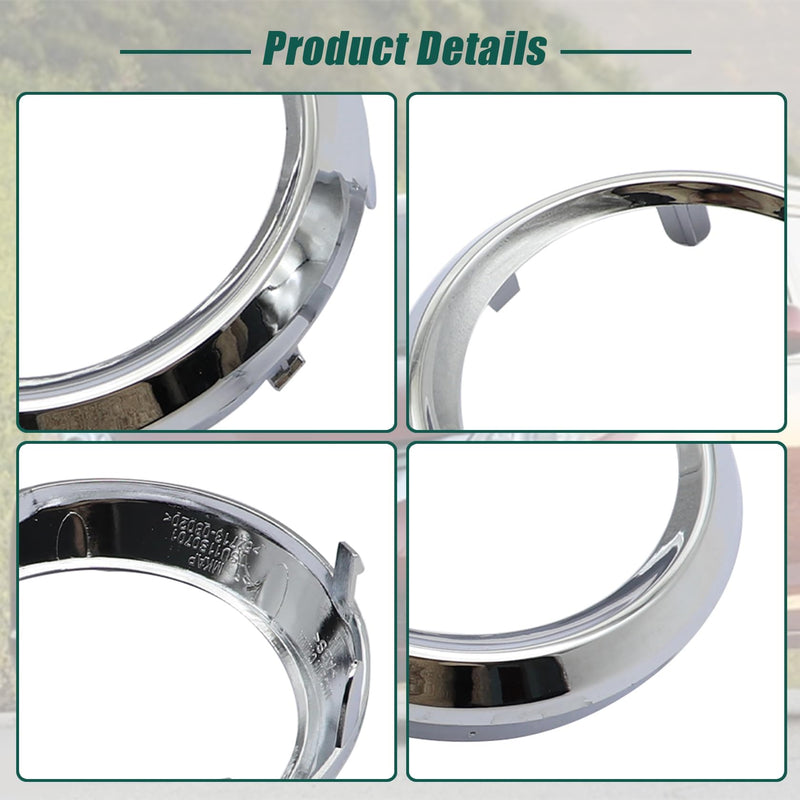 FZJDSD 1 Pair Fog Light Lamp Bezel Cover 52713-08020 52712-08020 Compatible with Toyota Sienna SE 2011 2012 2013 2014 2015 2016 2017 Fog Light Lamp Bezel Cover Chrome Trim Rings # TO1038150 TO1039150