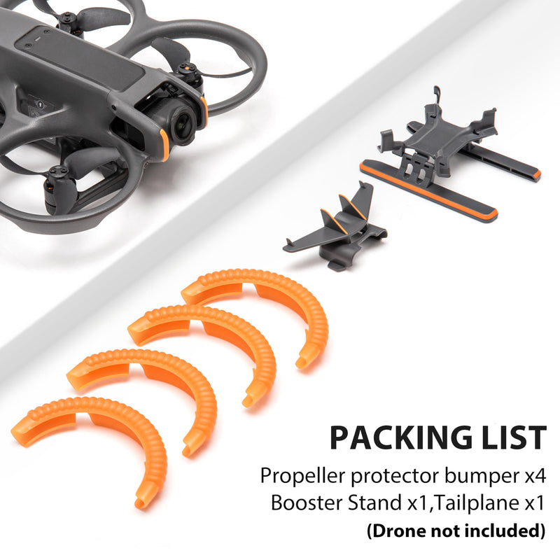 STARTRC 3-IN-1 Avata 2 Accessories bundles,Propeller Guard+Tail+Landing gear for DJI Avata 2 fly more combo Drone Protection(Not including drone)