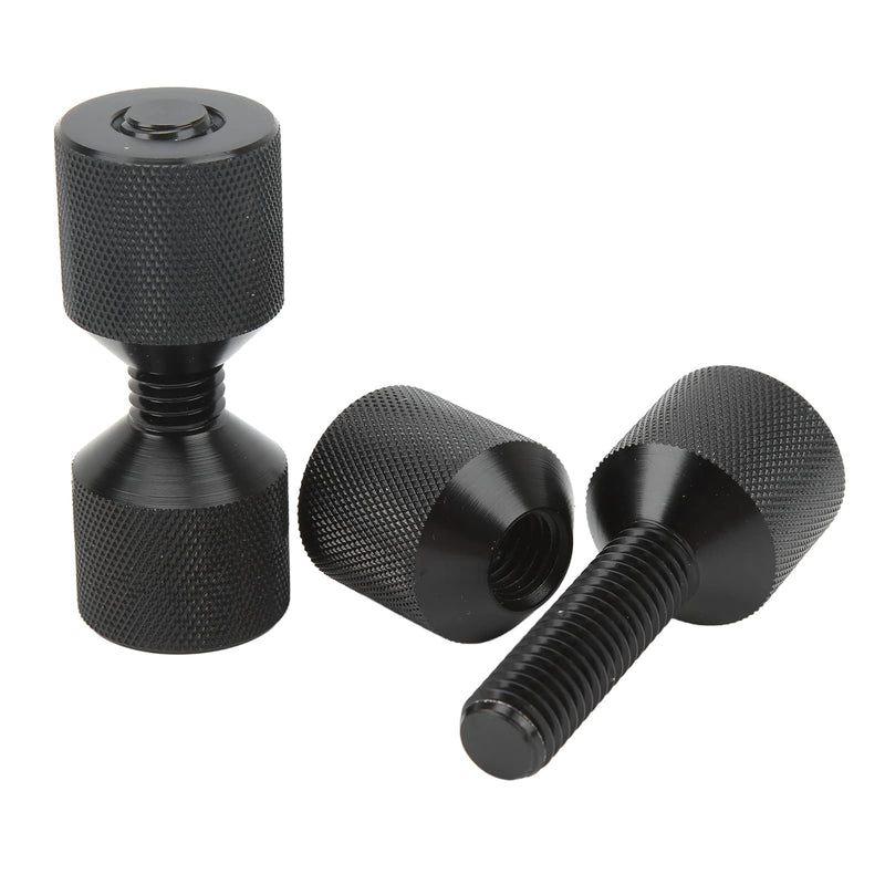 Two Hole Pins Set, Pack of 2 Black Aluminium 2 Hole Flange Alignment Pin Dual Hole Pipe Flange Aligners Connection Alignment Pin Replacement for Car Ship Large Machinery