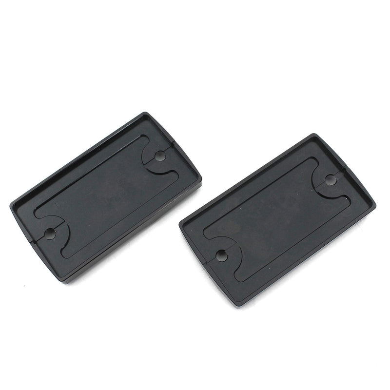 Brake Reservoir Cover, Front Brake Master Cylinder Fluid Clutch Cap Compatible with Suzuki GSX1300R Hayabusa 1999-2020 (2 PCS, Black)