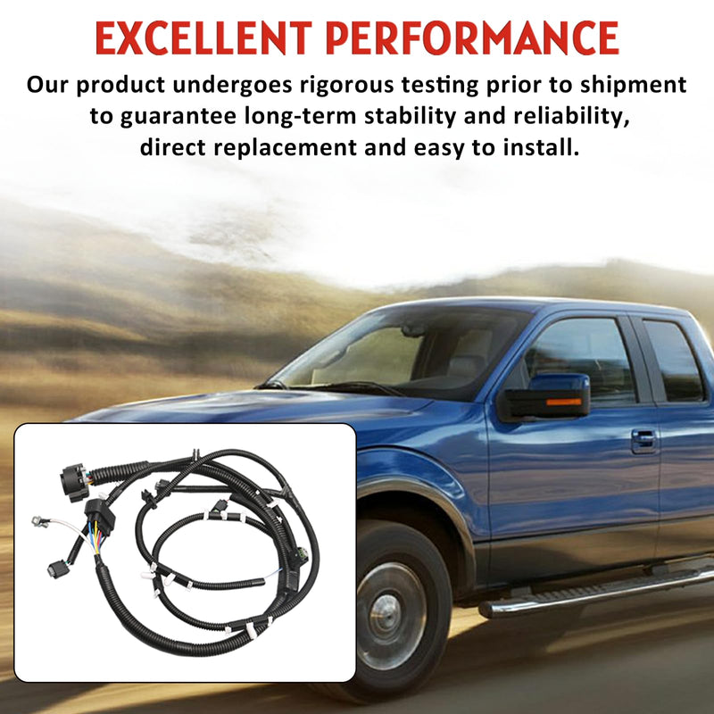 Trailer Hitch Tow Wiring Harness with Reverse Park Aid Proximity Sensor Compatible with Ford F150 2009-2014 Replace BL3Z-13A576-C BL3Z13A576C DL3T-13A576-CD