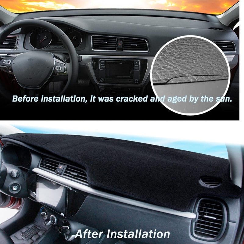Dashboard Mat Cover for Jeep Compass 2022-2025 Nonslip Center Console Sunshield Glare UV Rays Protector Accessories