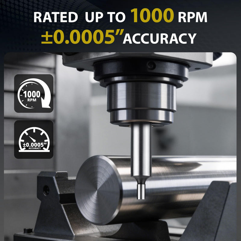 Brown & Sharpe Double End Edge Finder, 1/2" Shank Diameter, 0.200" Tip Diameter, Ideal for Locating Flat & Straight Edges, Centers & Scribed Lines, for CNC Milling Lathe Machining