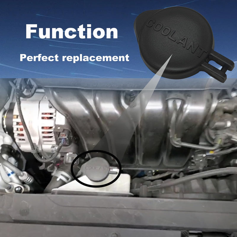 Radiator Coolant Reservoir Cap Compatible with Hyundai Elantra 2013-2020; Kia Forte 2014-2019, Forte5 2014-2018, Forte Koup 2014-2016, Soul 2012-2013 Replace# 25441-3X000