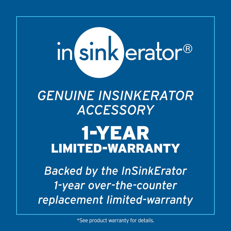 InSinkErator Garbage Disposal Air Switch Kit, Dual Outlet Sink Top Switch Button for All InSinkErator Food Waste Disposer Models, Satin Nickel STS-OOSN Single Outlet