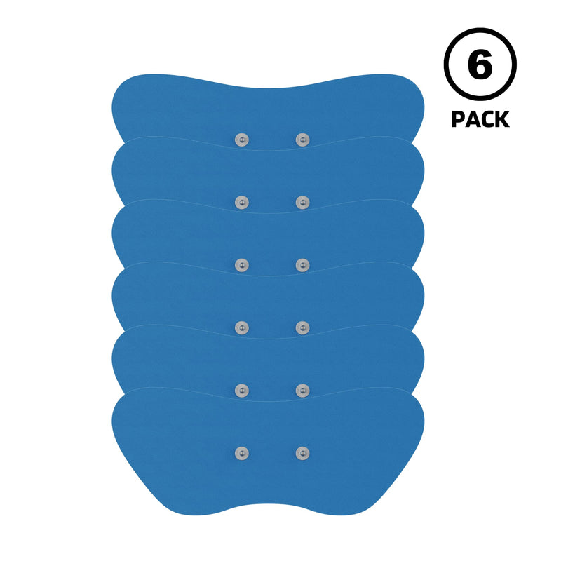 Soterix PainX TENS Unit Electrode Gel Pad Refills - 1 Pack of 6 Pads (Large) - Muscle Stimulator Relaxer Wireless Pads for Relief on Knee, Back, Neck Large