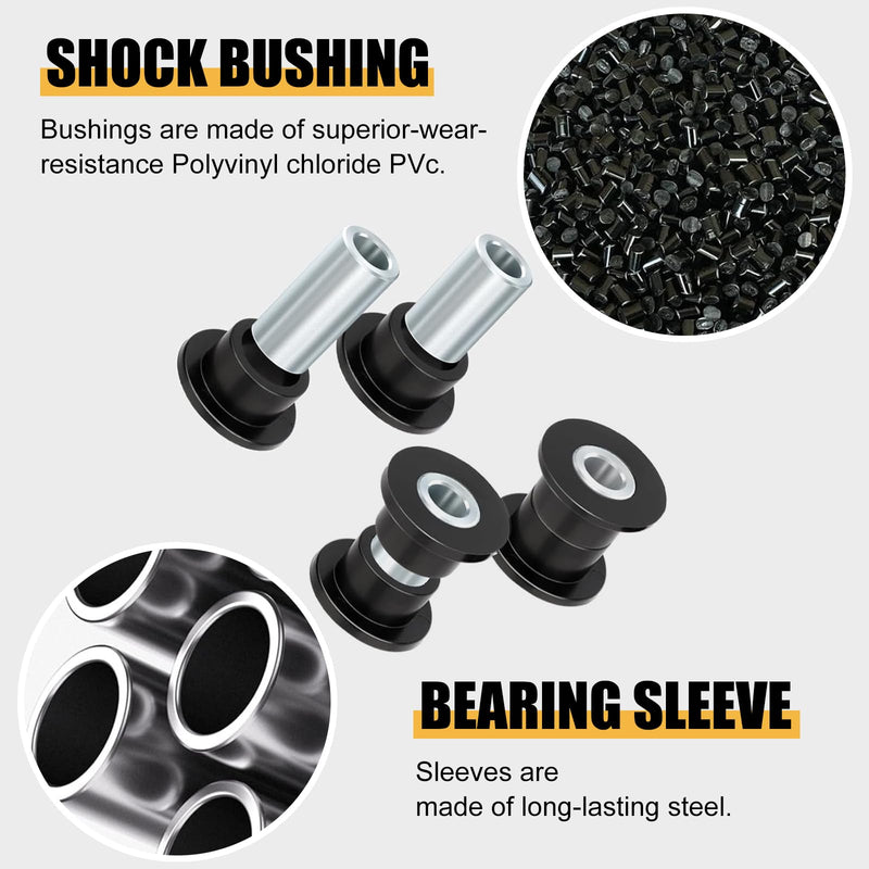RYANSTAR RACING Front Shock Bushing Sleeve Kit Compatible with Polaris Ranger 1000 900 800 700 570 500 Diesel Brutus PRO XD, RZR 800 570,8Pcs