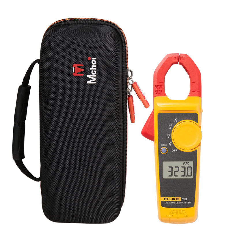 Mchoi Hard Carrying Case Fits for Fluke 323/324/325 Clamp Multimeter AC-DC TRMS, Case Only