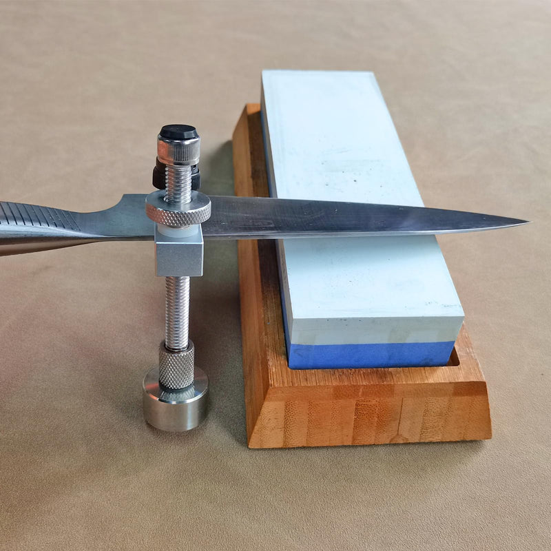 SG01 Knife Sharpening Angle Guide Adjustable 0° to 30° for Sharpening Knives on Whetstone/Daimond Stone, Scrolling Knife Sharpener Jig, Fidget Toys Gift for Blade-Loving Men (2, Silver) 2