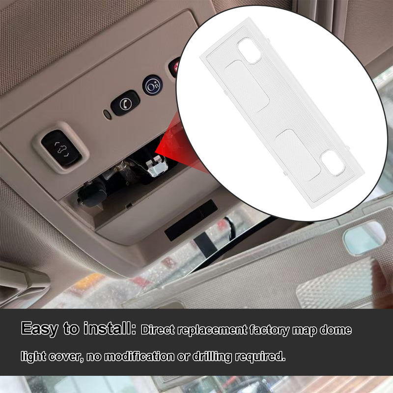 Interior Map Dome Light Cover, Overhead Console Reading lamp Replaces #15911049, Compatible with 2007-2013 Chevy Avalanche Silverado Suburban Tahoe GC Sierra Yukon Cadillac Escalade