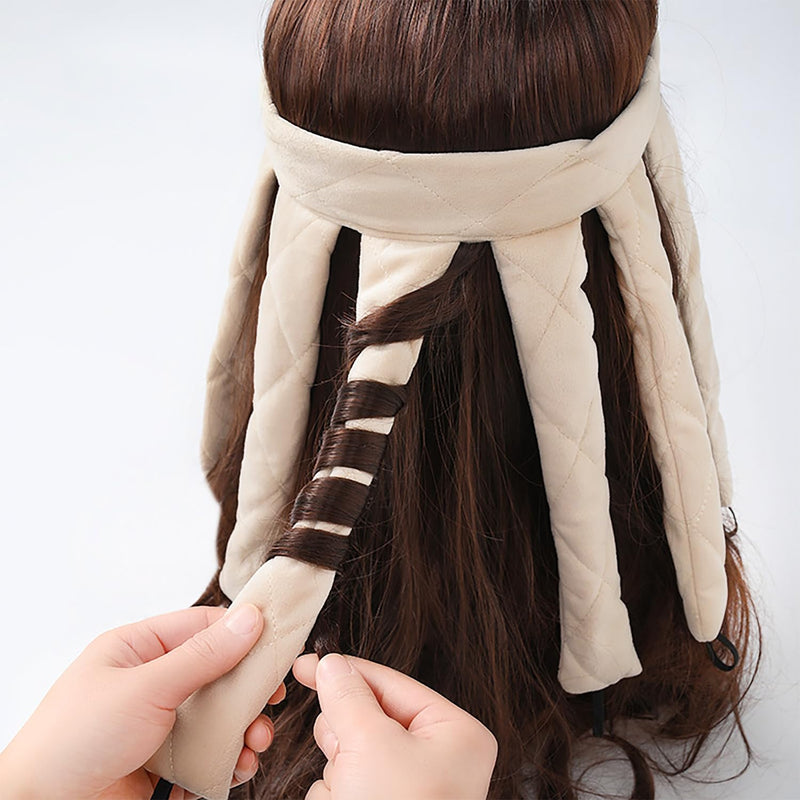 Octopus Heatless Curls Curlers Headband - 1 Piece, Beige, Heat-Free Curler Overnight, Suitable for Wet and Dry Hair, Long and Short Hair, at Home and on the Go