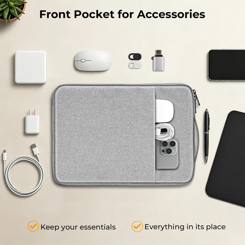 EooCoo Matte Case for MacBook Air 13 inch M5/M4/M3/M2 2026-2022, Clear | 6-in-1 Kit, Easy to Carry, 100% Color-Matched, Scratch & Fingerprint Resistant, Lightweight for Commute, Travel & Campus Matte Clear