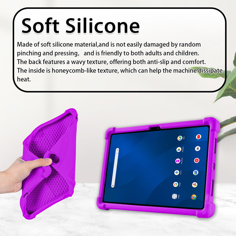 ATOOZ for Walmart Onn 11 inch Core Tablet Case (2026 Model), Purple | Soft Silicone, Adjustable PC Stand, Shockproof Protection, Kid-Friendly Lightweight Cover for Onn 11" Gen 5 2026 Tablet