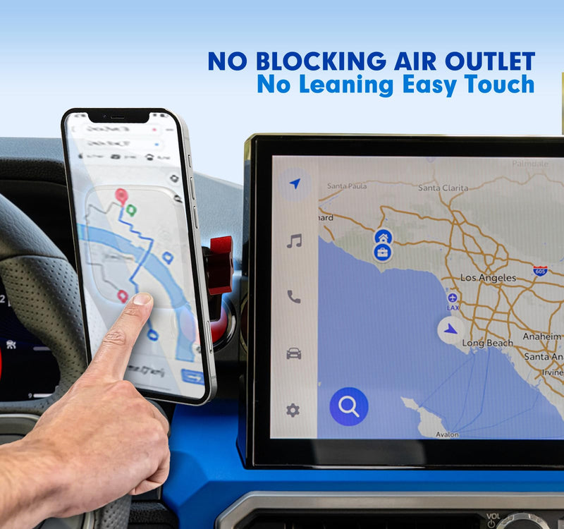Aluminum Alloy 2026 2025 2024 Tacoma 4Runner Magnetic Phone Mount Holder | Cradle for 2026 2025 2024 Tacoma 4Runner|for Most Smartphones| Forward Extendable | Aluminum Alloy 14”-2024+ Tacoma