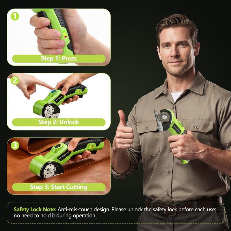 Cardboard Cutter Electric Scissors Tools - Box Cutters Cordless Electric Scissor for Arthritic Hands, Home Apartment Essentials for Cardboard Recycling, Gadget Gifts for Men Women Dad Mom Husband Wife