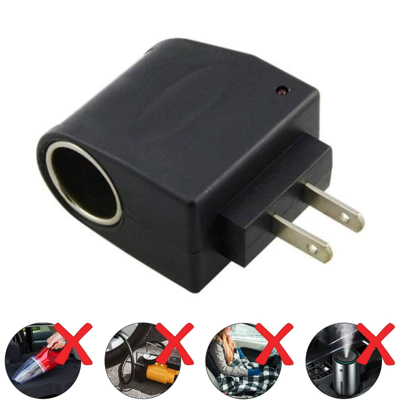 Universal AC to Car Cigarette Lighter Socket Adapter Converter Vehicle Power Inverters Vehicle Amplifier Power (US Plug, Output: 12V 500mA) 110V AC to 12V DC