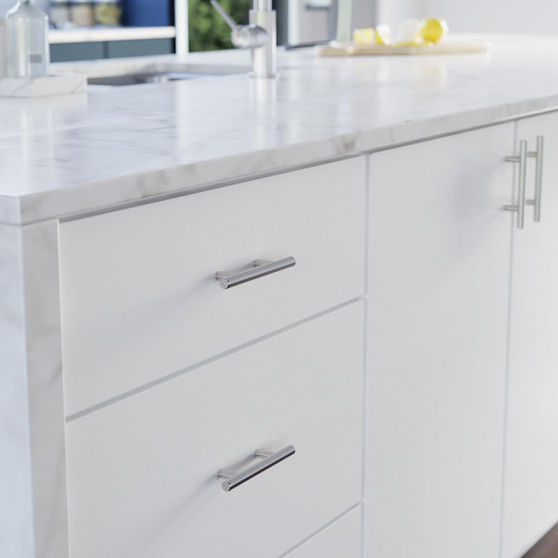 Franklin Brass (30-Pack) – Stainless Steel Cabinet Handles, 3 Inch Hole Center, Modern Pulls for Drawers, Kitchen Cabinet Door, Dressers | Simple Bar 3" (76mm) 30