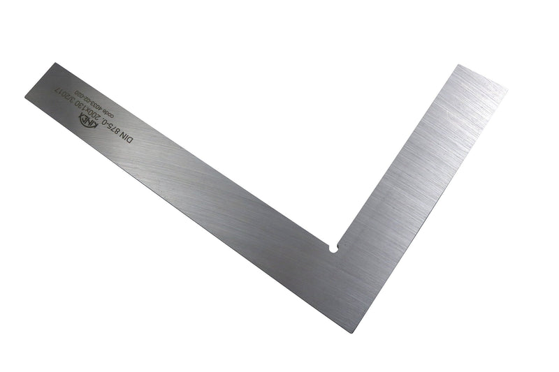Kinex 4033-02-020 8 Inches Tall x 5.25 Inches Wide Flat Solid Machinist Square DIN 875/0 Square to w/in 0.0003 Inches