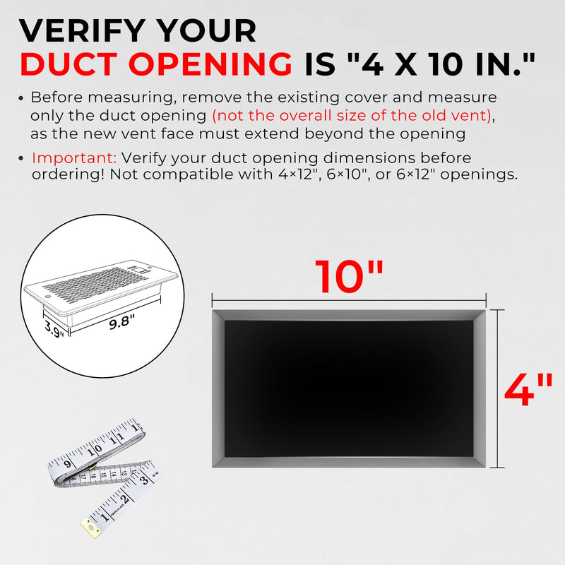 Built-in Register Booster Fan with Cover for Air Heat Vent with Fan,Fits 4"x10" Duct/Ceiling/Floor Vents, Improves AC & Heating/Cooling,Quiet 10-Speed Household/Bedroom Ventilation,smart,Bronze Bronze