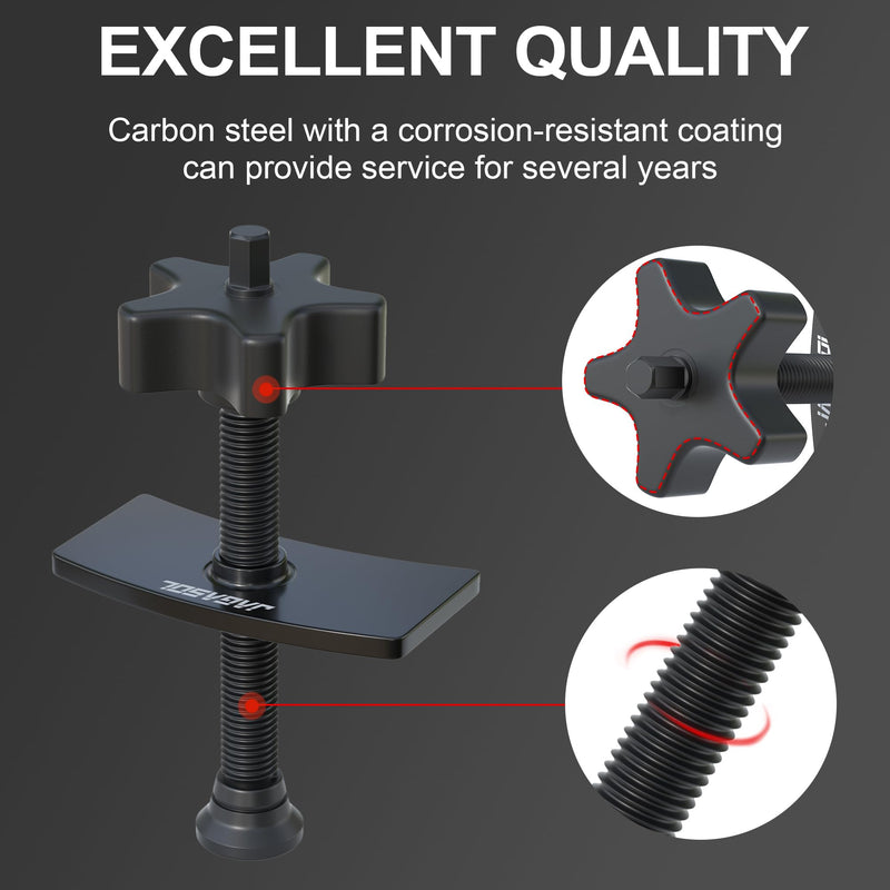 Heavy Duty Brake Pad Spreader, Disc Brake Pad Tool, Universal Brake Caliper Compression Tool, Caliper Piston Compressor Tool with Swivel Joint, Solid Steel for Cars and Light Trucks Black