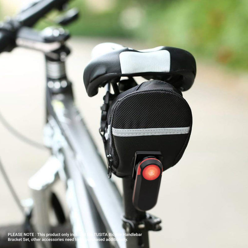 TUSITA Cycling Saddle Bag Clip Mount (Large Slot) Compatible with Garmin Varia RTL515, RTL510, RVR315 Large Slot