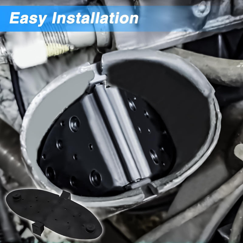 One Pair of Water Shutter Kit Exhaust Flapper Kit Compatible with MerCruiser Stern Drive 4.3L 5.0L 5.7L 5.8L 6.3L 7.4L 8.2L Engines 1998-UP Replace# 807166A1