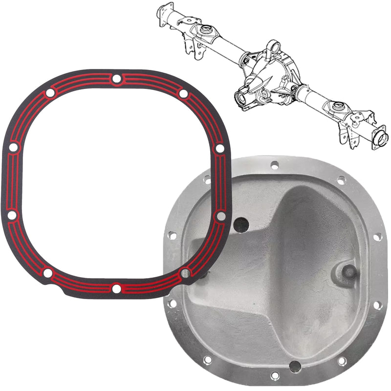 F880 Differential Cover Gasket Fit for Ford 8.8" Axle Steel core Rubber coated Fit Mustang 1986-2014 DCG-F880
