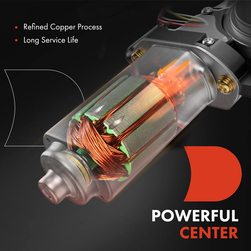 A-Premium Front Left Power Window Lift Motor Compatible with Hyundai Sonata 2006 2007 2008 2009 2010 Sedan, Driver Side, with Anti-Clip Function, Replace# 82450-3K011