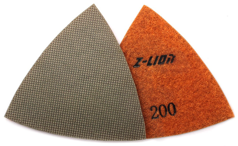 Z-Lion Diamond Triangular Sanding Pads for Oscillating Tools(4 Pcs/lot) 60#/120#/200#/400# 4 Piece Set