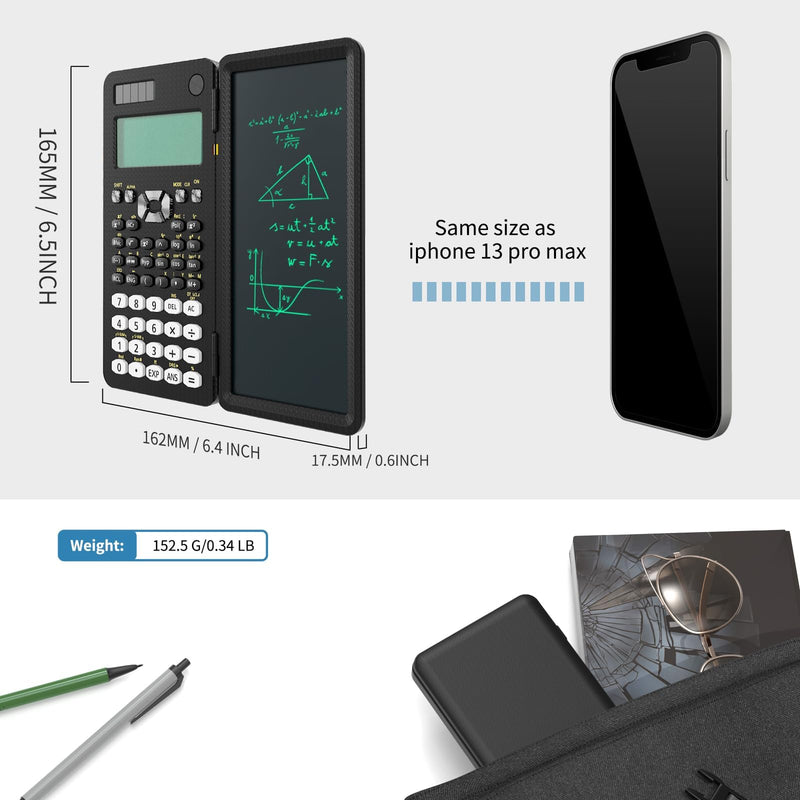 82MS Scientific Calculator and Basic Calculator Calculator with Writing Pad