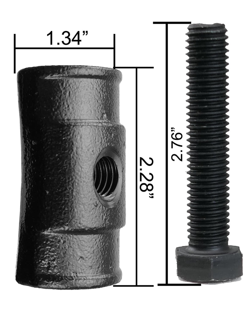 Torsion Bar Key Adjustment Block Nuts with Bolts Fit for Chevy Silverado Tahoe Blazer Avalanche Express GMC Sierra Suburba Jimmy Cadillac Replace 11561233 15530026, 2 Piece Set Full Thread